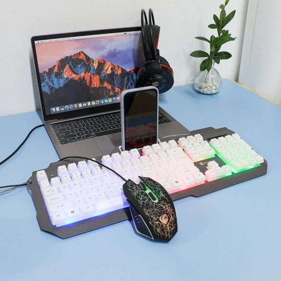 4-in-1 Gaming Kit Set Headset Keyboard Mouse Mouse Pad