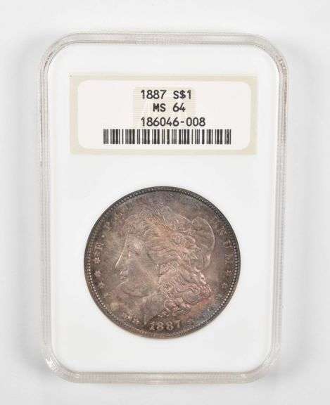 MS64 1887 Morgan Silver Dollar - Graded NGC