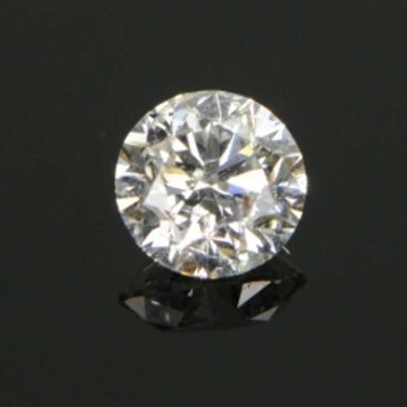 GIA 0.46 Ct Round Brilliant Cut Diamond G Color, I2 Clarity
