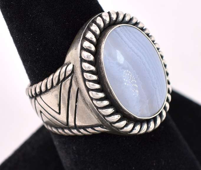 Sturdy Moonstone Ring In Sterling Silver