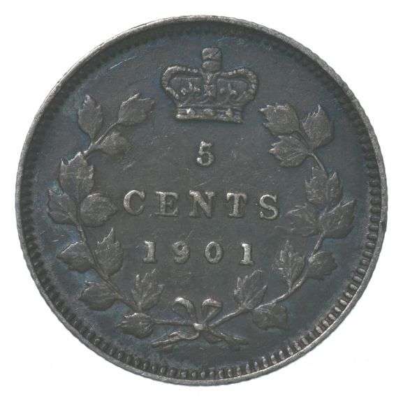 1901 Canada 5 Cents