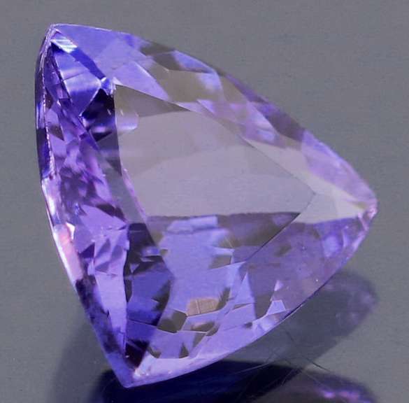 High fire 1.18ct trillion cut Tanzanite