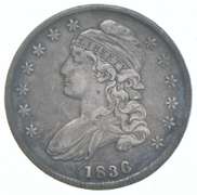 1836 Capped Bust Half Dollar - Lettered Edge