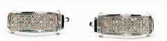 Stunning 10k White Gold Earrings with Beautiful Diamonds