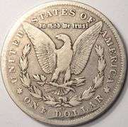 1878-CC Morgan Silver Dollar, Circulated.