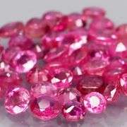 Outstanding 4.36ct 50 piece round cut Ruby set