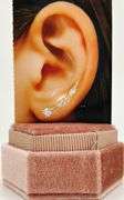 14kt Solid Yellow Gold & Diamond Earrings