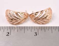 Gorgeous 14K Rose Gold Earrings