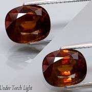 Sparkling 3.14ct rich orange Sphene solitaire