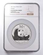 PF69 UCAM 2011 China 50 Yuan 5 Oz Silver Panda NGC