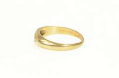 14K Yellow Gold 1940's Diamond Men's Classic Wedding Band Ring