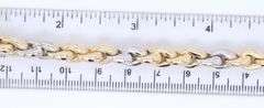 Incredible 2 Tone Fancy Gold Link Bracelet