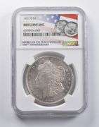 BU 1921-D Morgan Silver Dollar 100th Anniversary NGC