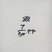 50 Dollar Bill by Steve Kaufman (1960-2010)