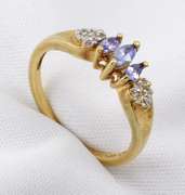 Feminine Iolite Ring