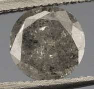 Gorgeous .48ct gray and black Diamond solitare