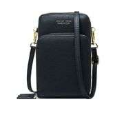 Artificial Leather Multi-compartment Crossbody Bag