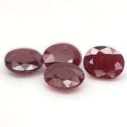 Heavy 17.16ct oval cut Ruby set