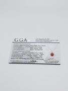 Precious 1.00 Carat Ruby and White Sapphire Gold Plated Sterling Sliver Pendant Necklace