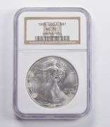 MS70 1995 American Silver Eagle NGC