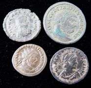 4 Ancient Constantine Era Crusader Coins