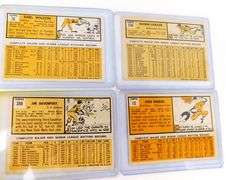 4 Topps 1963 Baseball Cards