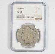 FAIR 2 1901-O Morgan Silver Dollar - Graded NGC LOW BALL