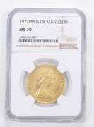 MS70 1977-PM Isle Of Man 2 Sovereign - Graded NGC