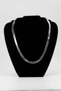 Sterling Silver Flexible Herringbone Necklace 7mm Solid 925 Italian Chain 24"