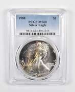 MS68 1988 American Silver Eagle - PCGS Beautiful Tone!