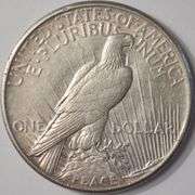 1921 High Relief Peace Silver Dollar, Circulated.
