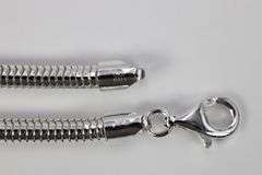 Sterling Silver Flexible Round Snake Chain 4mm 925 Italy New Necklace 30"