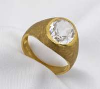 Man's White Sapphire Ring