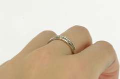 10K White Gold 0.15 Ctw Classic Diamond Wedding Band Ring