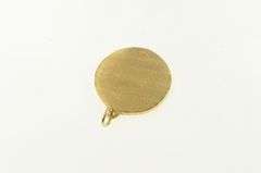 14K Yellow Gold Greek Chariot Scene Gladiator Pendant