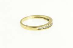 10K Yellow Gold Classic Diamond Vintage Wedding Band Ring