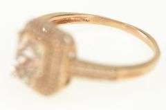 14K Rose Gold 1.84 Ctw Morganite Diamond Halo Engagement Ring
