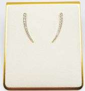 14kt Solid Yellow Gold & Diamond Earrings