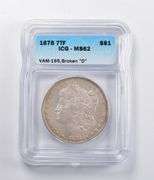 MS62 1878 7TF Morgan Silver Dollar VAM-195 Broken D ICG