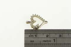 10K Yellow Gold Diamond Heart Love Symbol Classic Vintage Pendant