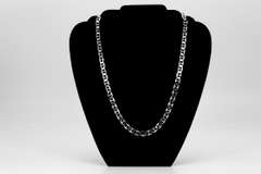 Sterling Silver Flat Marina Link Chain 8.2mm 925 Italy Anchor Mariner Necklace 24"