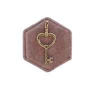 14K YELLOW GOLD KEY CHARM WITH DIAMONDS