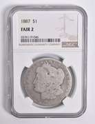 FAIR 2 1887 Morgan Silver Dollar NGC Lowball Low Ball