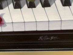 Music Lover Painting Martina Yeon Rose on a Piano