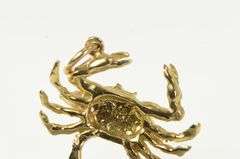 14K Yellow Gold Crab Cancer Astrology Sign Zodiac Star Charm/Pendant