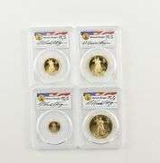 (4) PR69 DCAM 1996-W $5-$50 American Gold Eagle Set Signed Reagan PCGS