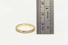 14K Yellow Gold 0.25 Ctw Diamond Classic Channel Wedding Band Ring