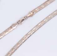 Vintage Italian 925 Sterling Silver Fancy Link Chain Necklace