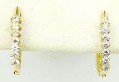 3 Pairs 14K Yellow Gold Hoop Earrings