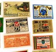 Large Lot of 24 Foreign Paper Money Notes, 1920's